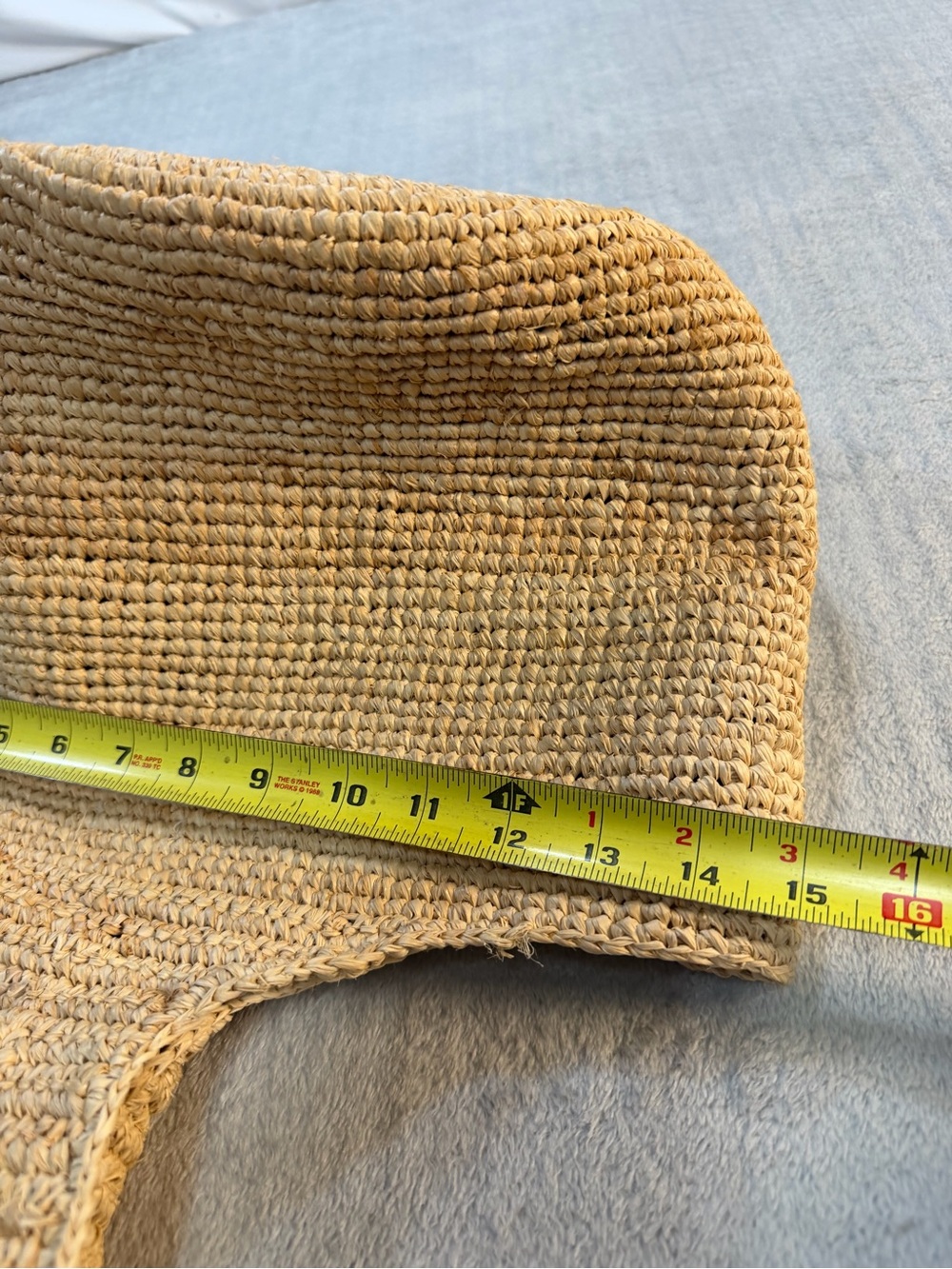 Aerie Raffia Woven Beach Tote | Boho Coastal Summer Straw Bag - Picture 12 of 12